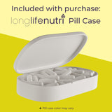 LongLifeNutri Berberine HCL 500mg Capsules on a wooden surface