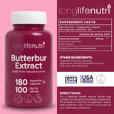 LongLifeNutri Butterbur Extract bottle with label