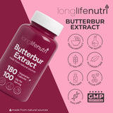 LongLifeNutri Butterbur Extract capsules in a smart pill case
