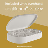LongLifeNutri Chrysin 500mg capsules back view