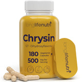 LongLifeNutri Chrysin 500mg capsules front view