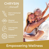 LongLifeNutri Chrysin 500mg capsules with pill organizer