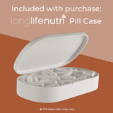LongLifeNutri Fisetin Capsules on a wooden table