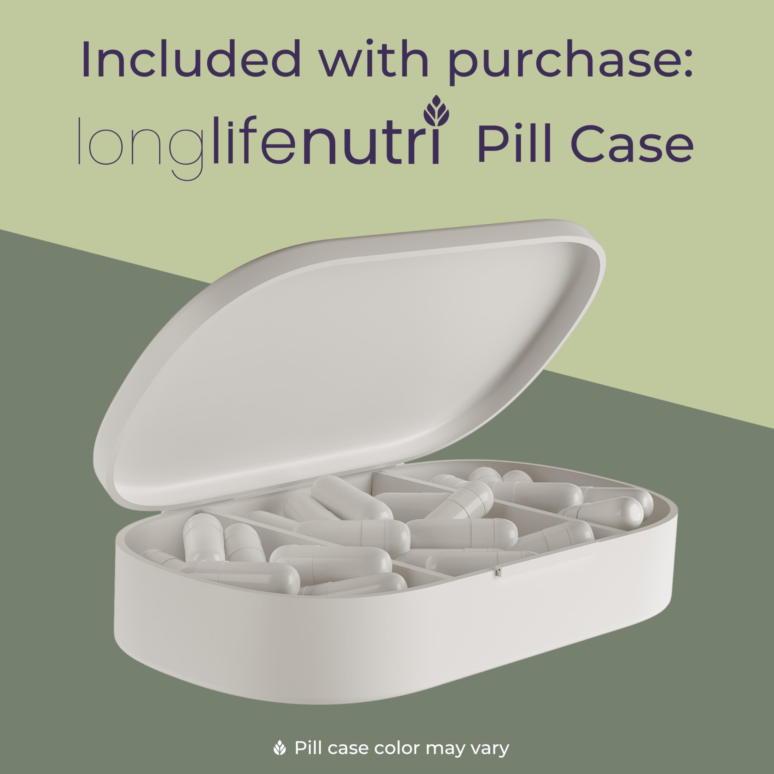 LongLifeNutri Gymnema Sylvestre Extract capsules on a wooden surface