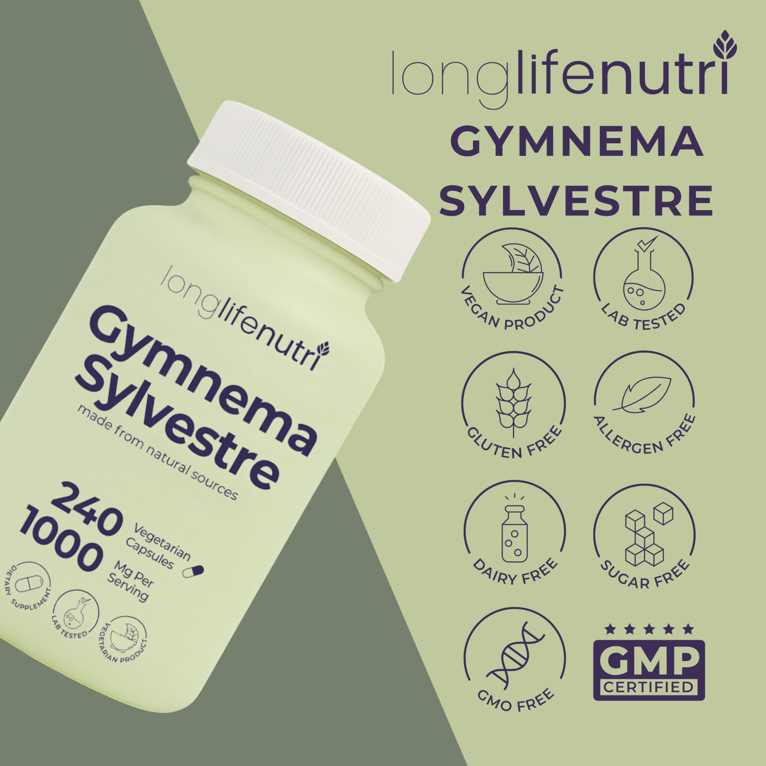 LongLifeNutri Gymnema Sylvestre Extract ingredient list