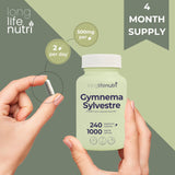 LongLifeNutri Gymnema Sylvestre Extract with pill organizer