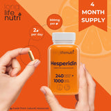 LongLifeNutri Hesperidin Supplement with complimentary pill organizer