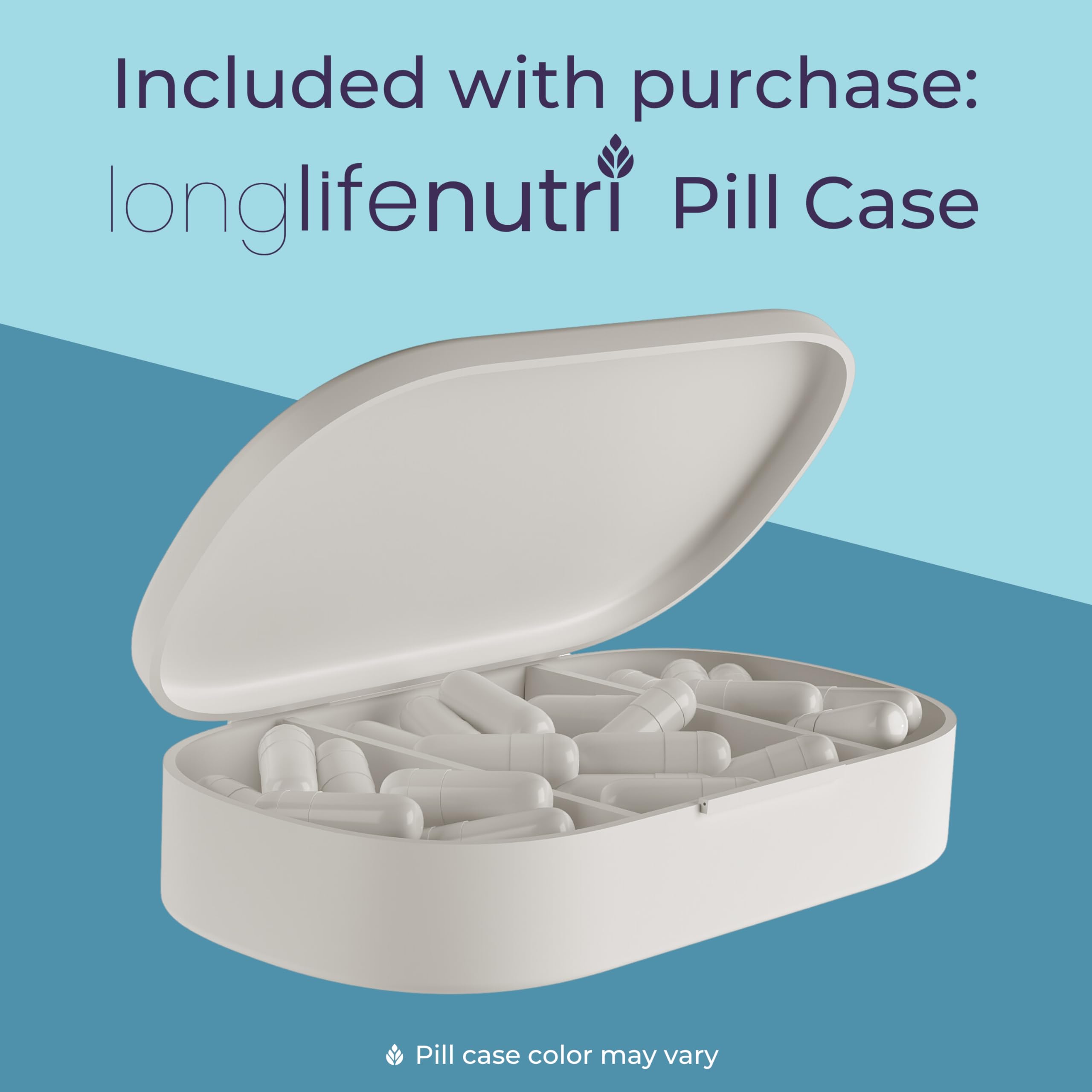 LongLifeNutri Huperzine A Nootropic Supplement bottle top view