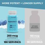 LongLifeNutri Huperzine A Nootropic Supplement capsules close-up