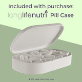 LongLifeNutri Kava Kava Capsules 1000mg bottle on a wooden table