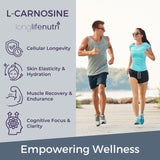 LongLifeNutri L-Carnosine 1000mg bottle with pill organizer