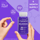 LongLifeNutri L-Tryptophan 500mg ingredients list