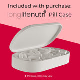 LongLifeNutri Lycopene 50mg Capsules on a wooden table