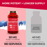 LongLifeNutri Lycopene 50mg Capsules with bonus pill case