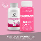 LongLifeNutri NeuroNourish Capsules with a glass of water