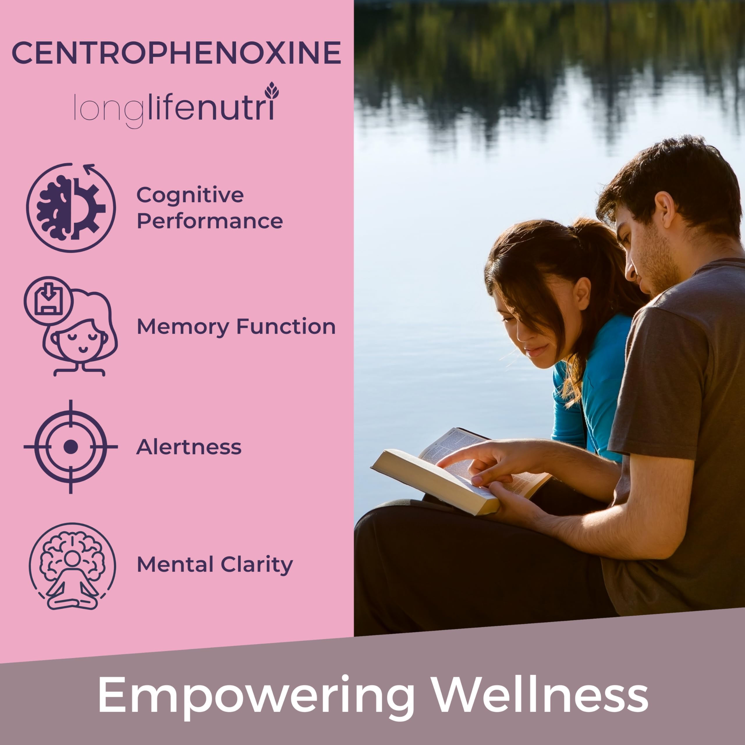LongLifeNutri NeuroNourish Capsules with premium pill organizer