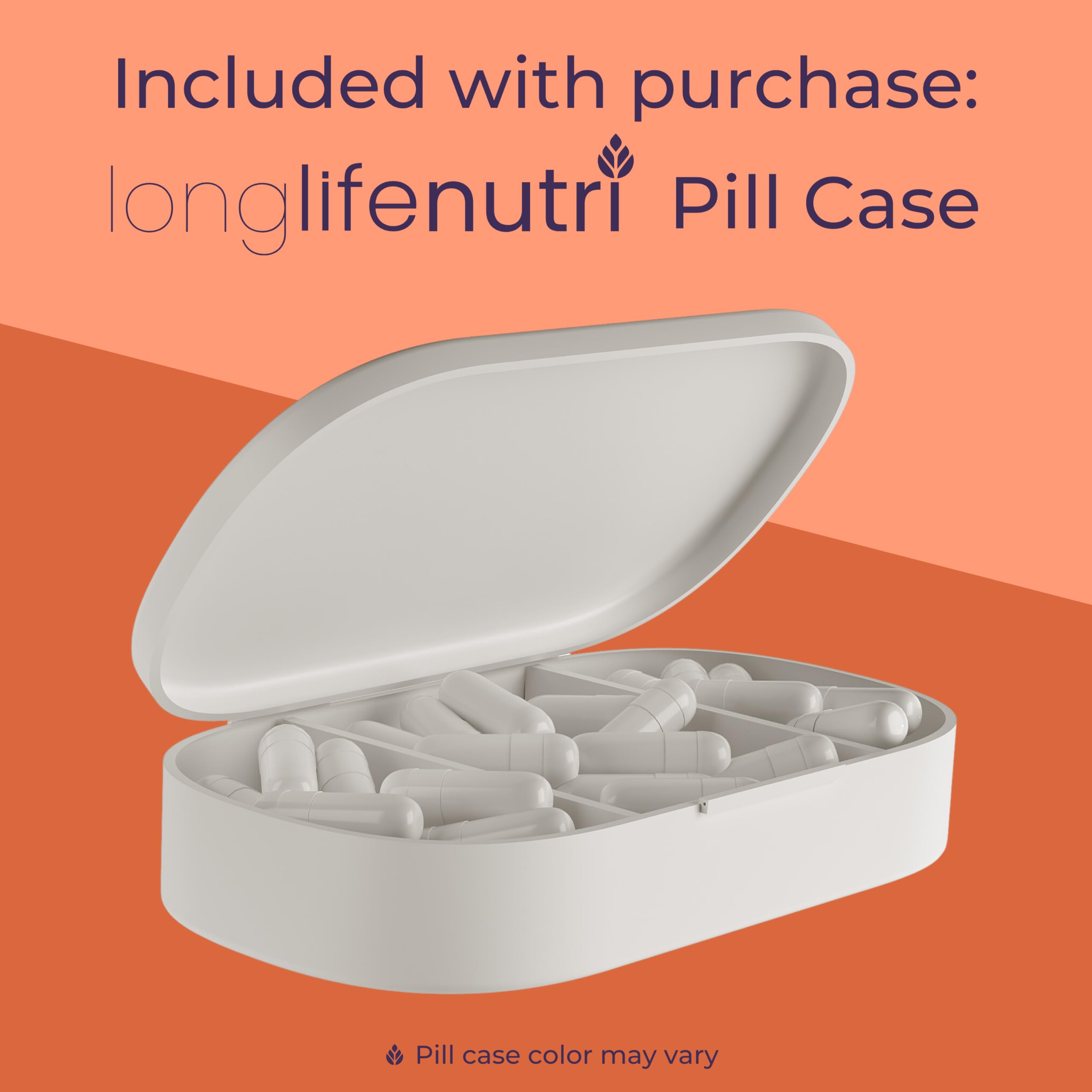 LongLifeNutri Papaya Leaf Extract capsules on a wooden table