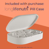 LongLifeNutri Papaya Leaf Extract capsules on a wooden table