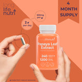 LongLifeNutri Papaya Leaf Extract ingredients list