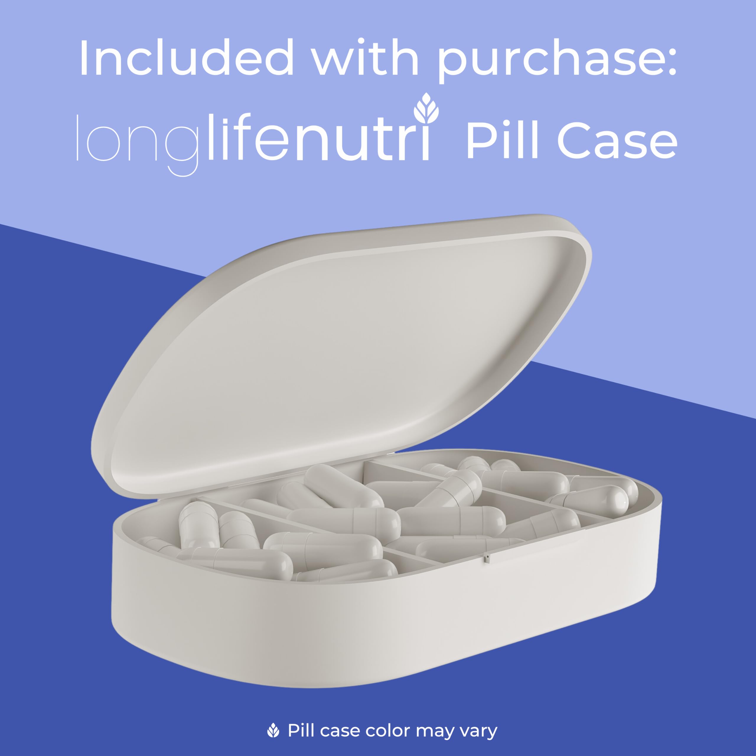 LongLifeNutri Phosphatidylserine Pure 500mg displayed with a measuring spoon