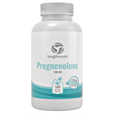 LongLifeNutri Pregnenolone 100mg bottle with measuring scoop