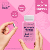 LongLifeNutri Pueraria Mirifica capsules with pill organizer