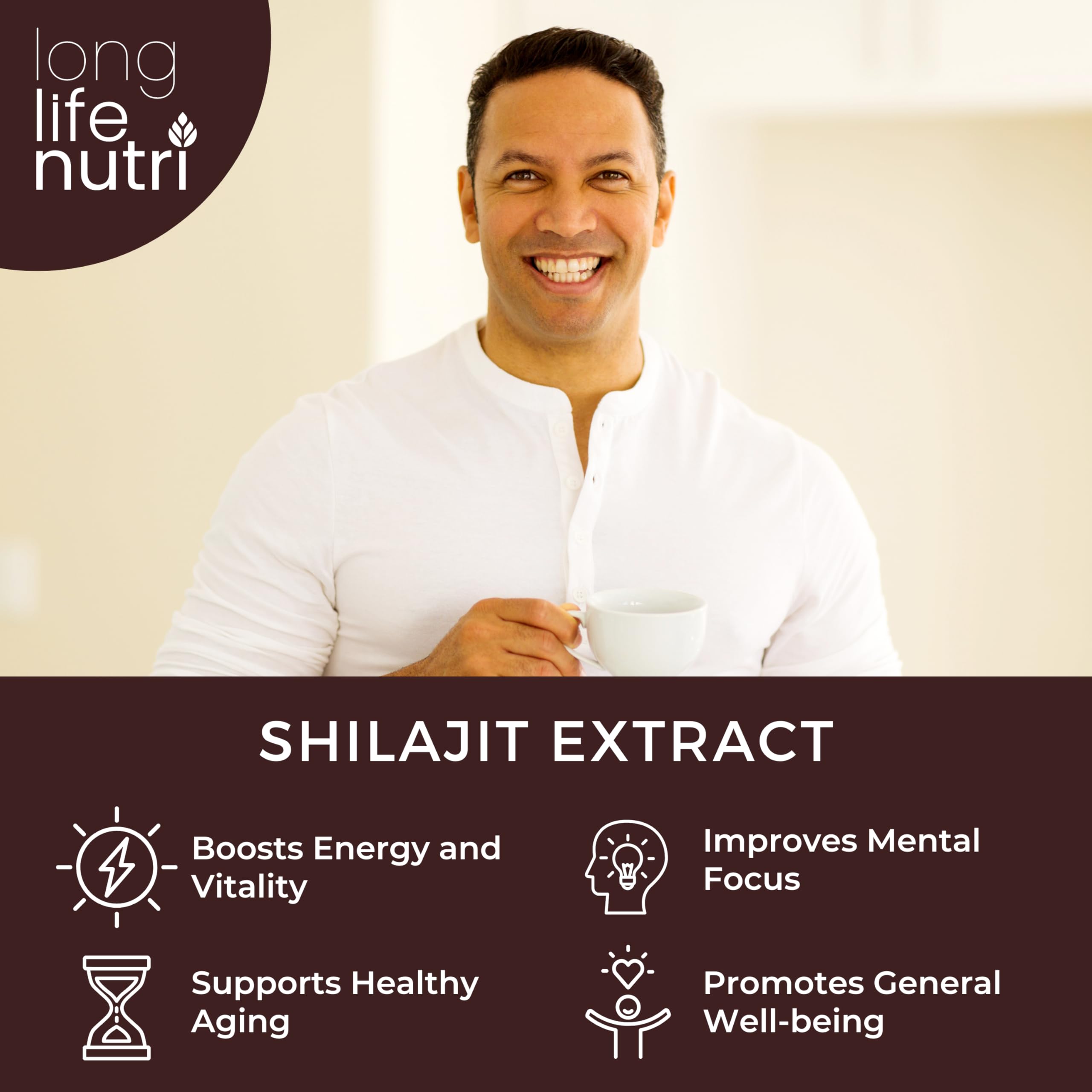 LongLifeNutri Shilajit Capsules 500mg nutrition facts