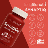 LongLifeNutri Synaptiq 1000mg Choline Supplement capsule close-up