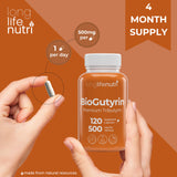 LongLifeNutri Tributyrin Capsules 500mg with pill organizer