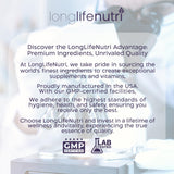 LongLifeNutri Vascular Synergy Complex capsules in a hand