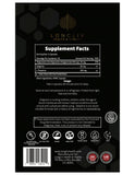LongLiv Health and Vitality Magnesium Bis-Glycinate Supplement with a glass of water