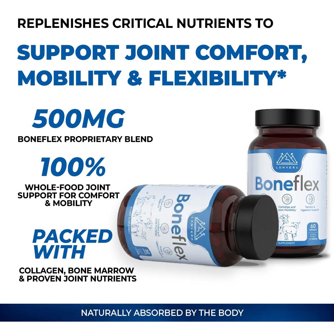 Lonvera Chondroitin 6-in-1 Joint Support Formula capsule size comparison