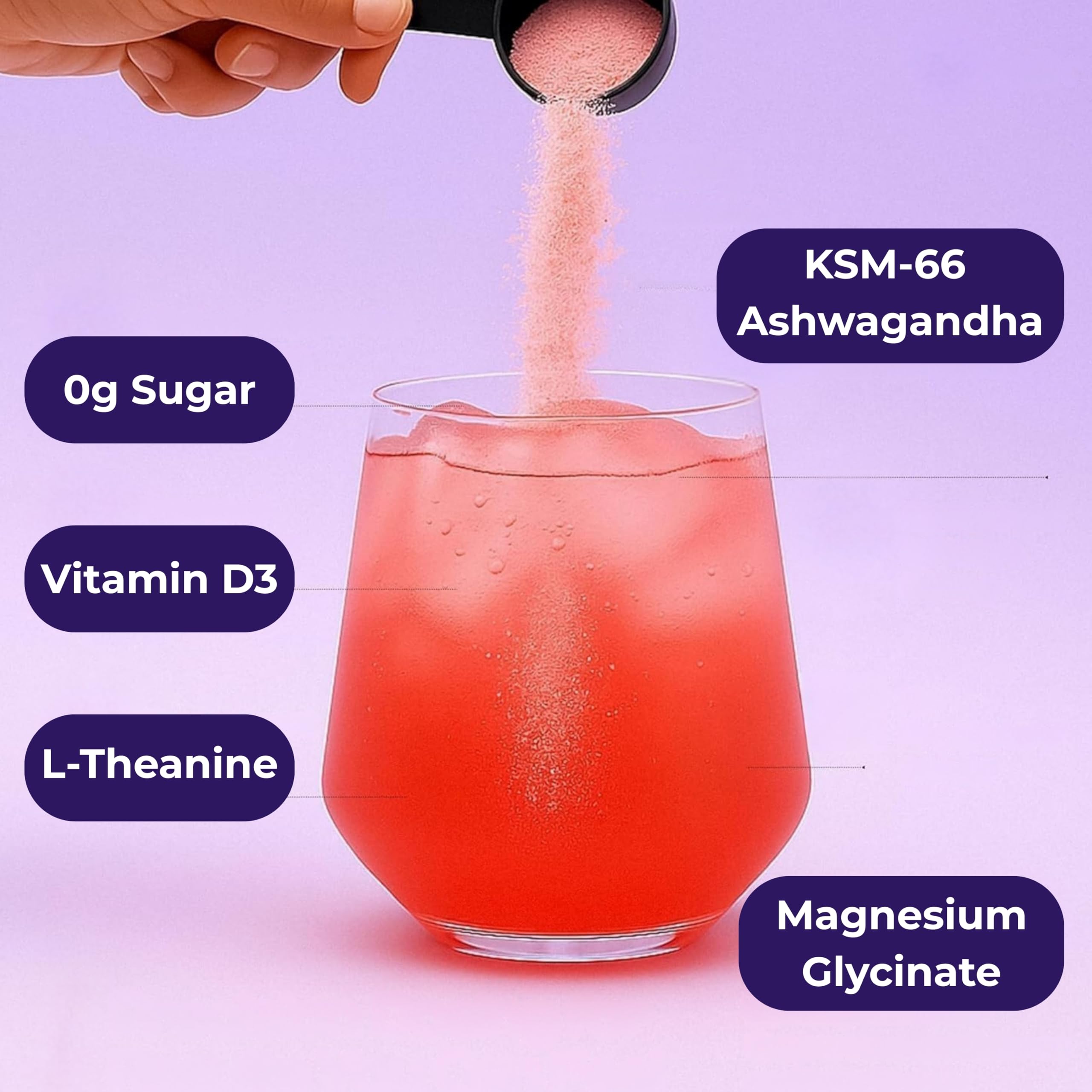 Loom Calming Drink Mix 105g side view of packaging
