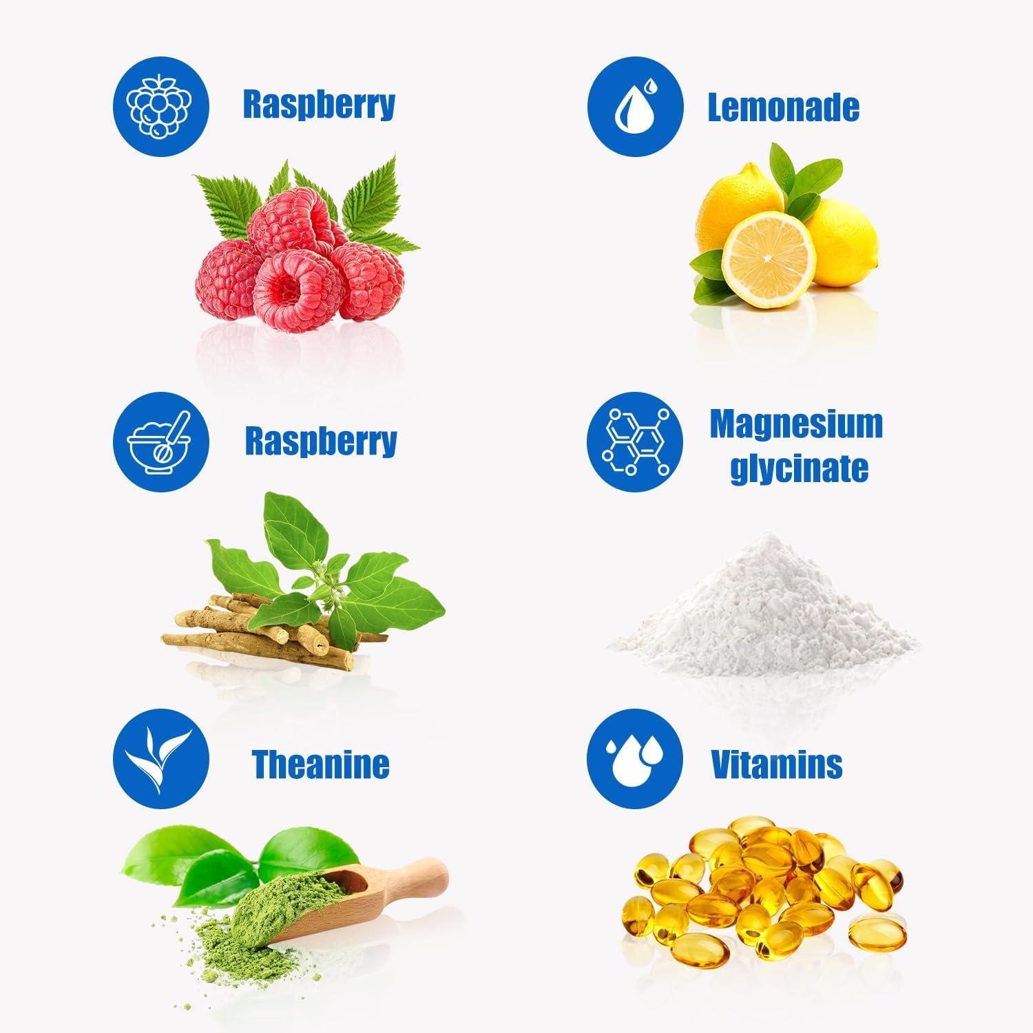 Loroc'e Ultracalm Drink Mix with fresh raspberries