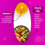 Losoki Iron Supplement with Vitamin C capsules