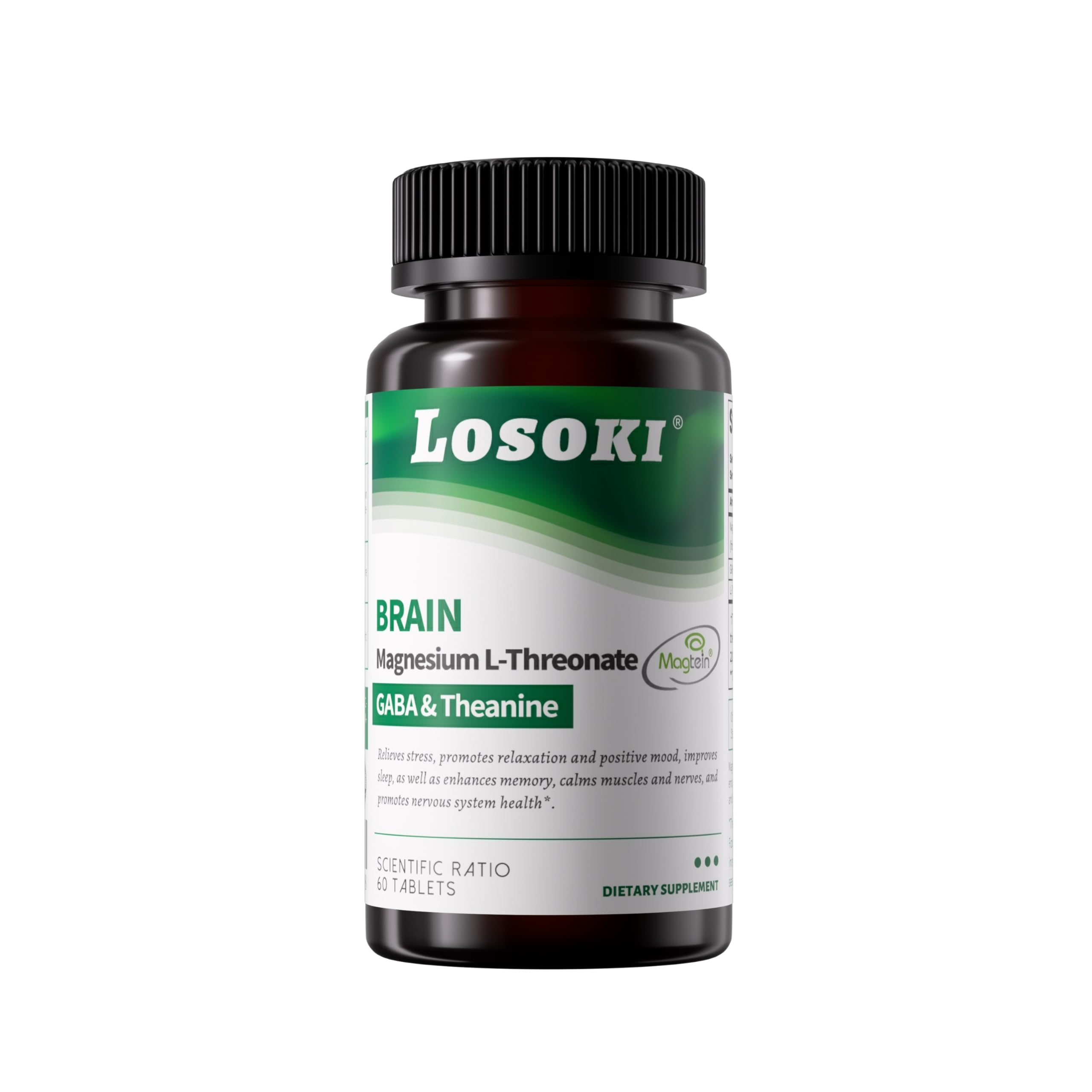Losoki Magnesium Supplement packaging with dosage instructions