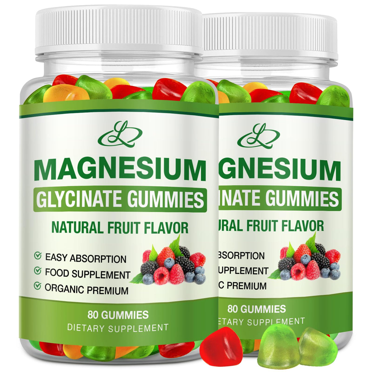 LOSSENGLE Magnesium Glycinate Gummies 600mg front view