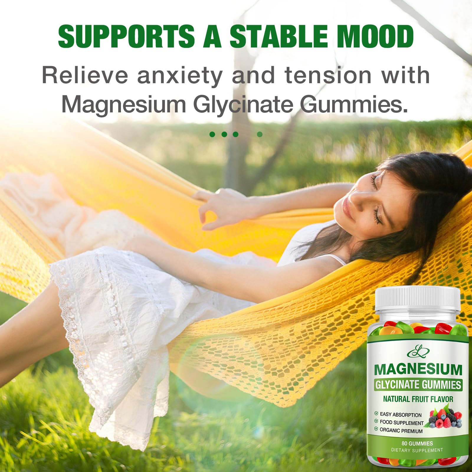 LOSSENGLE Magnesium Glycinate Gummies in a bowl