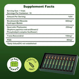 Lotnafee Resveratrol NAD+ Supplement 1000mg box with 10 tubes