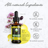Louianna Oregano Oil 100% Pure dropper close-up