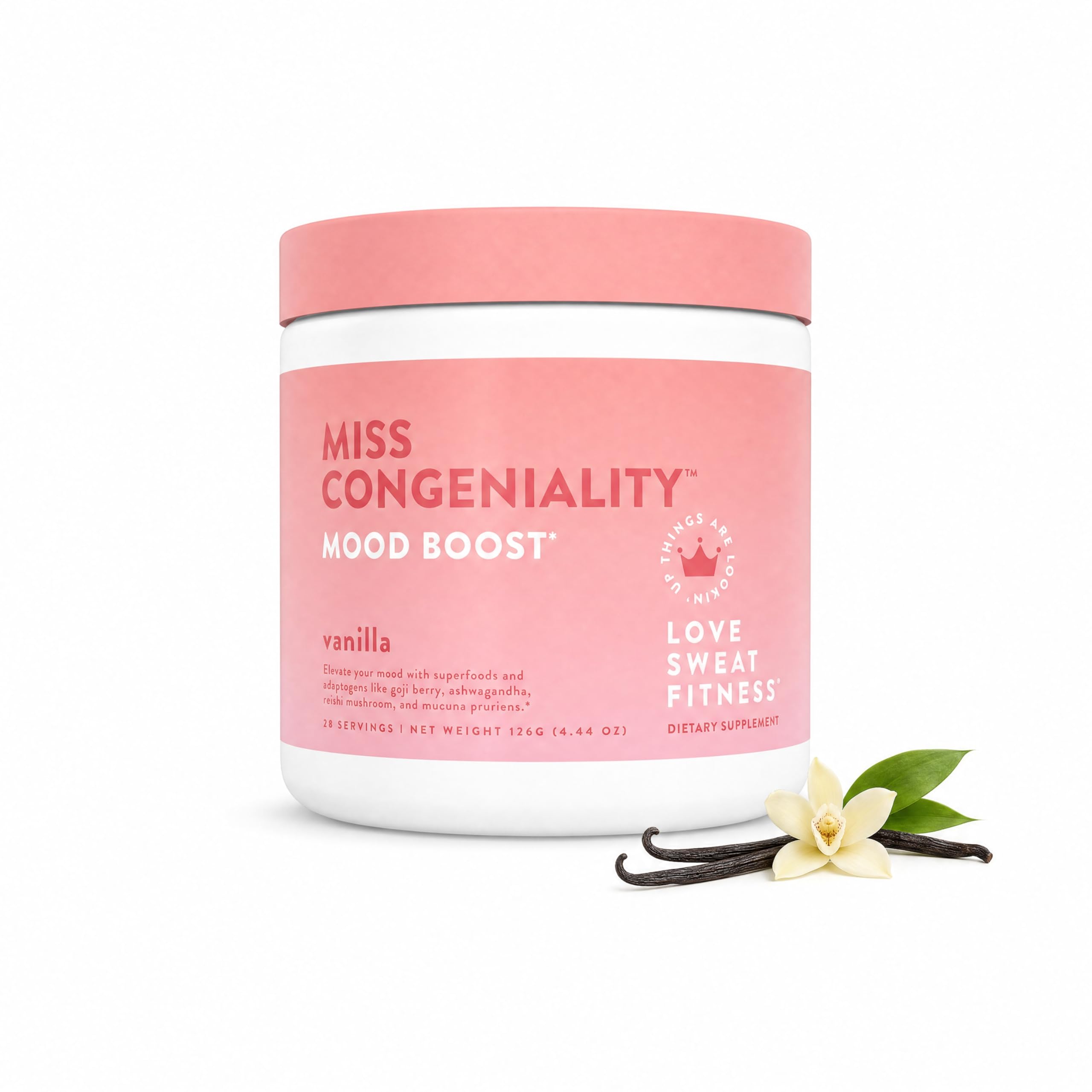 Love Sweat Fitness Miss Congeniality Adaptogen Powder front view