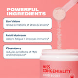 Love Sweat Fitness Miss Congeniality Adaptogen Powder mixed in coffee