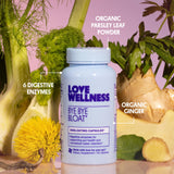Love Wellness Bye Bye bottle side view