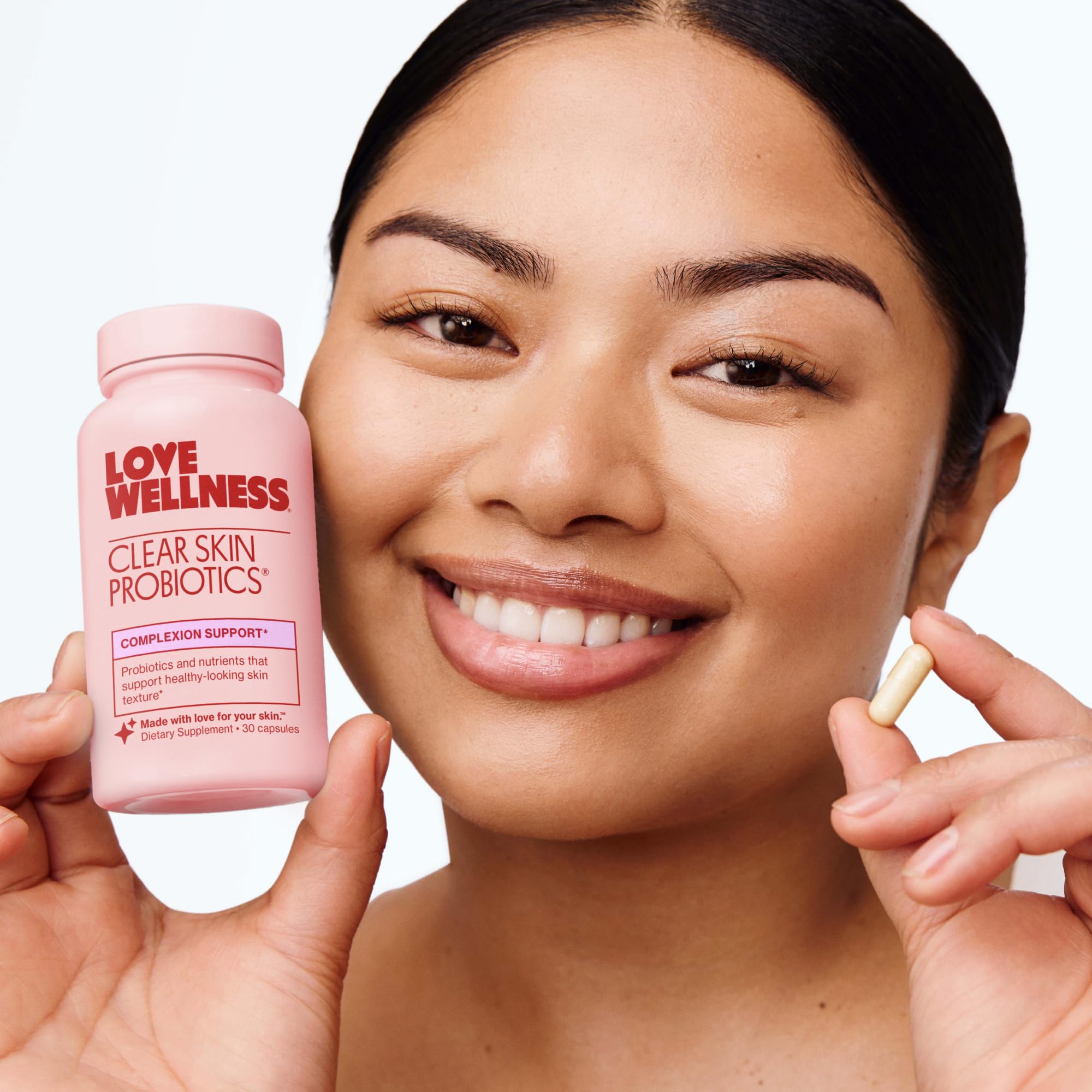 Love Wellness Clear Skin Probiotics ingredients list