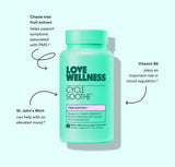 Love Wellness Cycle Soothe capsules in a daily supplement organiser