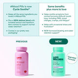 Love Wellness Cycle Soothe ingredients list on packaging