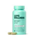 Love Wellness Daily Supplement front view with organic green tea and selenium