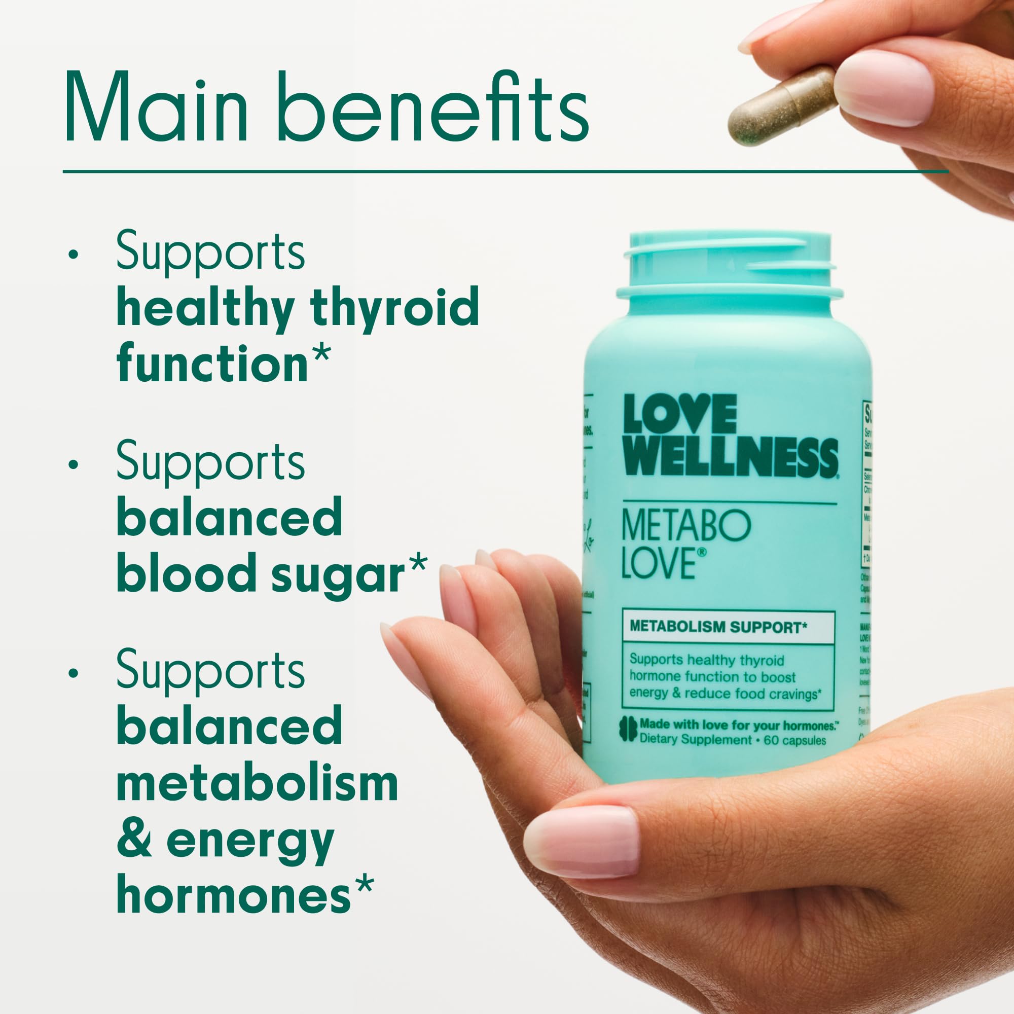 Love Wellness Daily Supplement packaging with ingredients listed