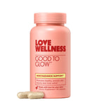Love Wellness Good to Glow Collagen Supplement bottle front view