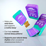Love Wellness Quick Melt Sleep Strips individual strip close-up
